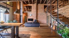 intérieur industriel chaleureux